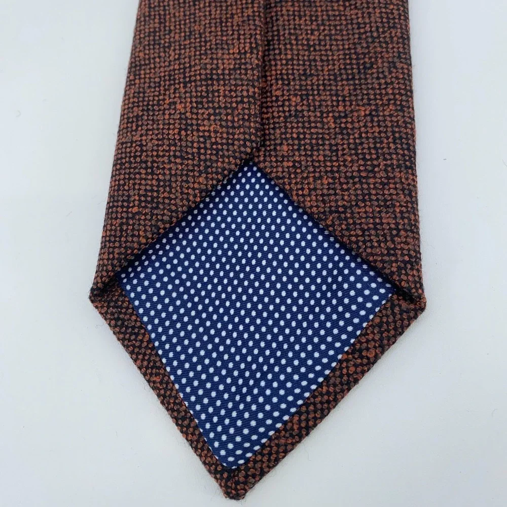 Eton Tie Mens One Size Multi Patterned Wool Classic Fit Professional Necktie NWT